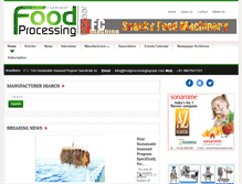Tablet Screenshot of foodprocessingbazaar.com
